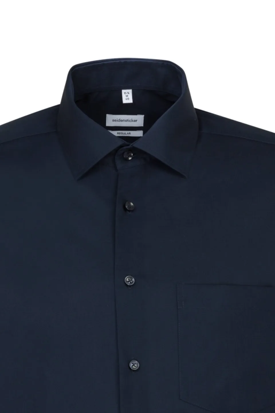 Seidensticker regular fit overhemd donkerblauw, foto 6