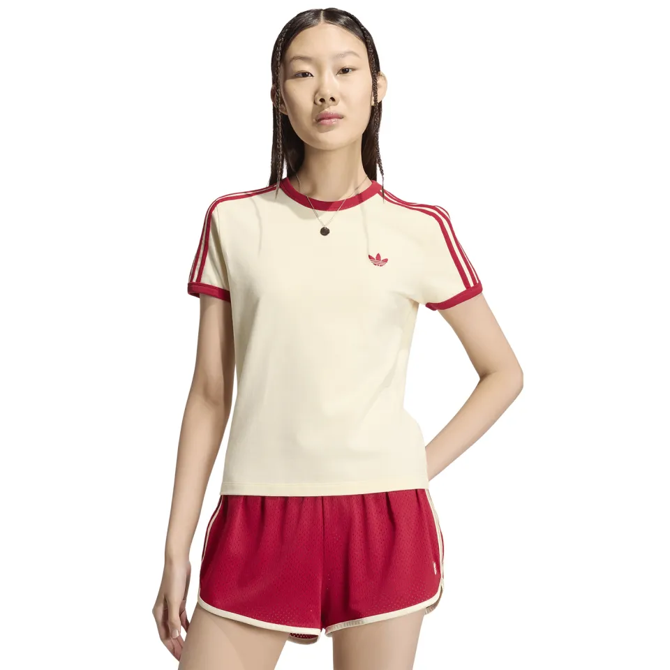 Adidas Originals Cali T-shirt - ecru/rood, foto 2