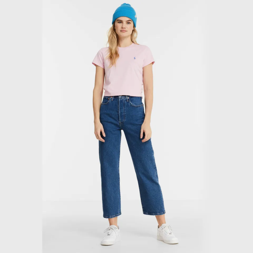Levi's Ribcage high waist straight leg jeans blauw