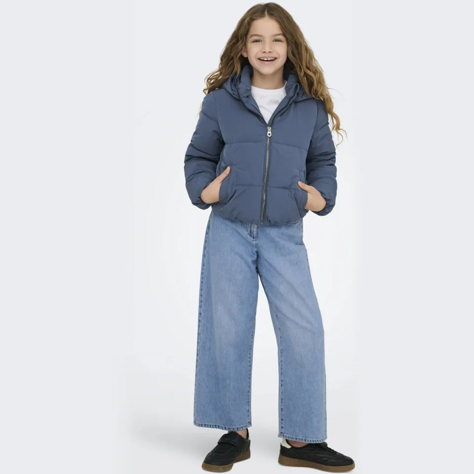 Only gewatteerde winterjas blauw, foto 5