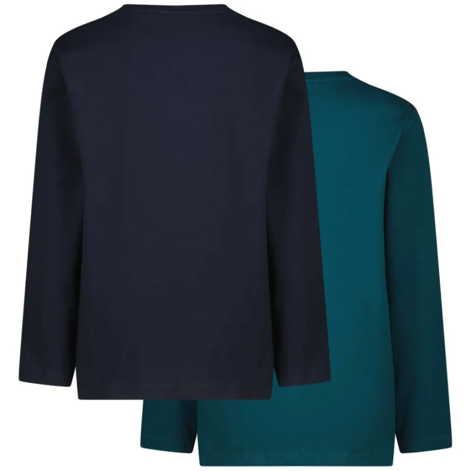 Vingino longsleeves set van 2 donkergroen donkerblauw, foto 3