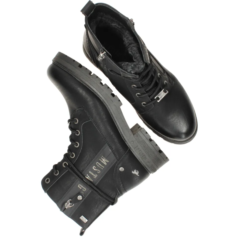 Mustang veterboots zwart, foto 7