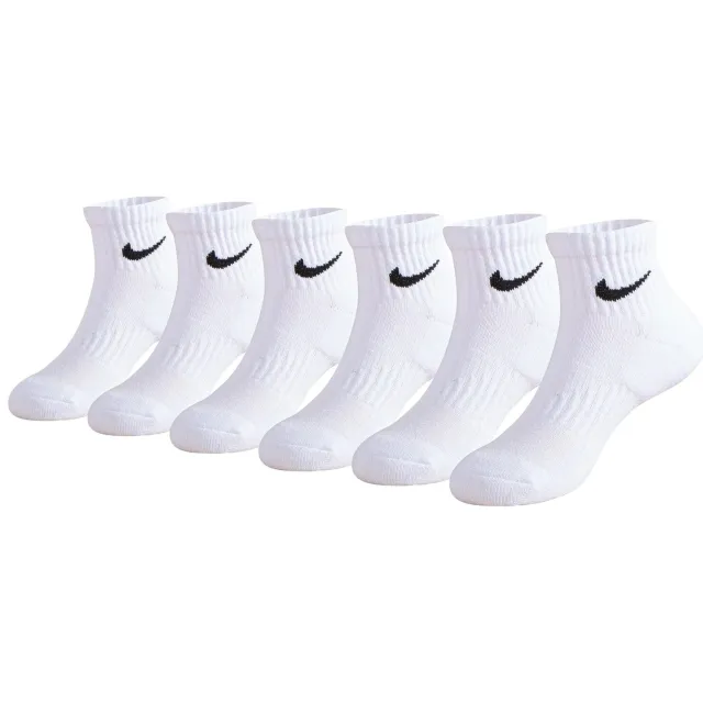 Nike Dri-FIT Performance Basics Enkelsokken 6-Pack Kleuters Wit Zwart