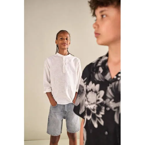 Only & Sons JUNIOR jeansshorts grijs denim, foto 4