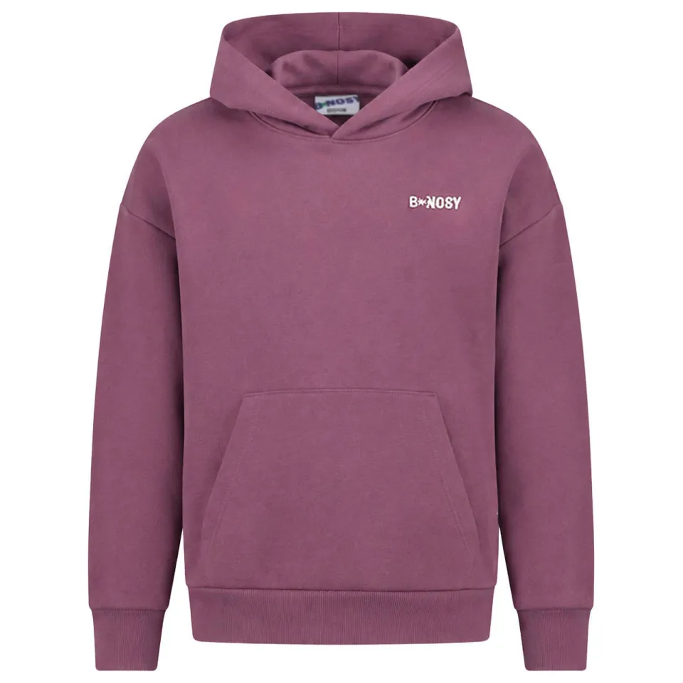 B.Nosy rechtvallende hoodie met backprint - paars, foto 3