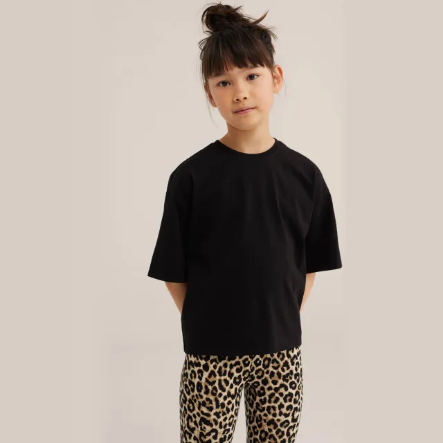 WE Fashion oversized T-shirt zwart, foto 3