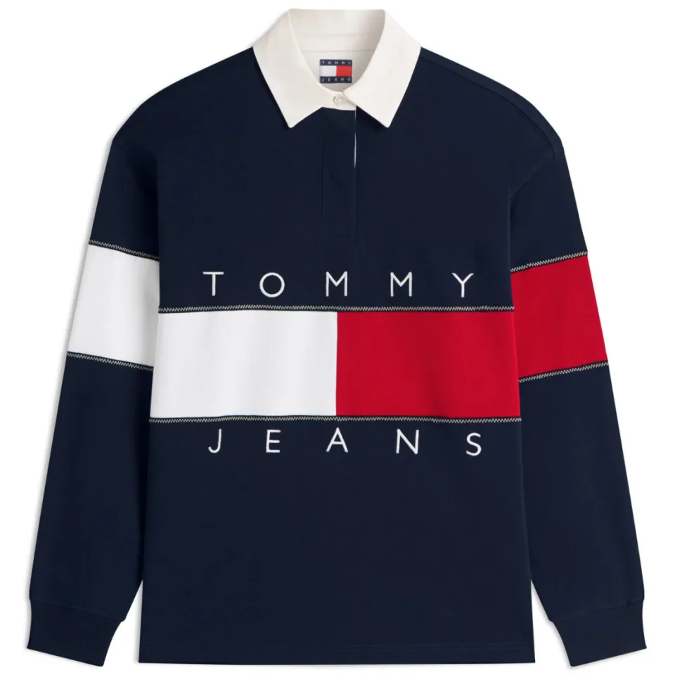 Tommy Jeans sweater marineblauw, foto 3