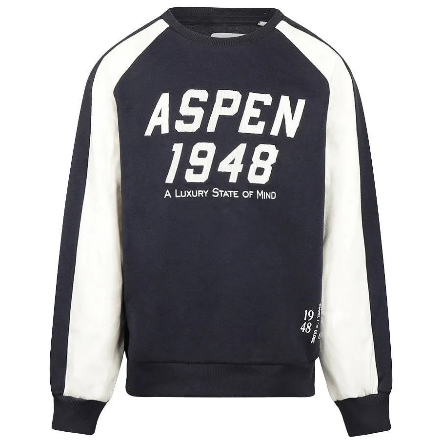No Way Monday oversized sweater met tekst - blauw, foto 2