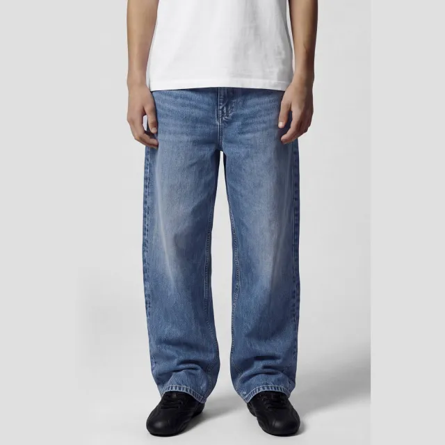 LMTD straight leg jeans - medium blue denim, foto 4