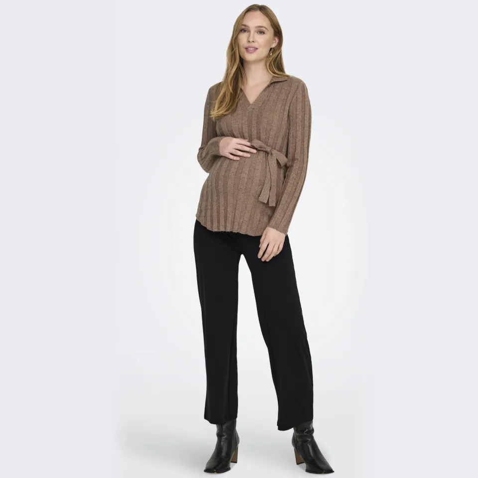 Only MATERNITY OLMFEVER wide leg broek zwart