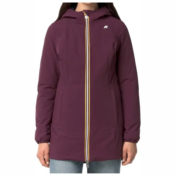 K-way Women's Denise ST Warm Double - Lange jas, purper