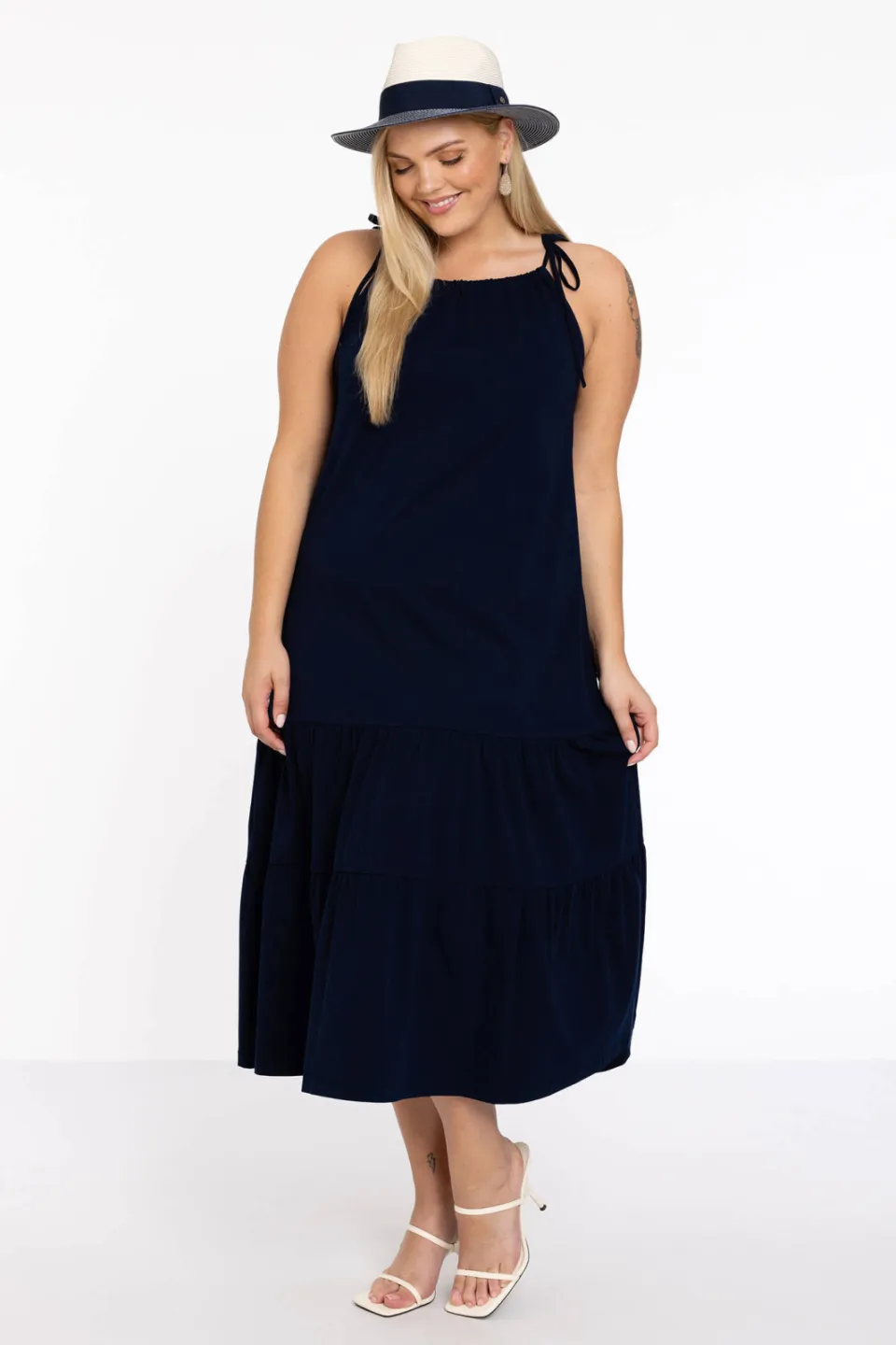 Yoek jurk donkerblauw, foto 4
