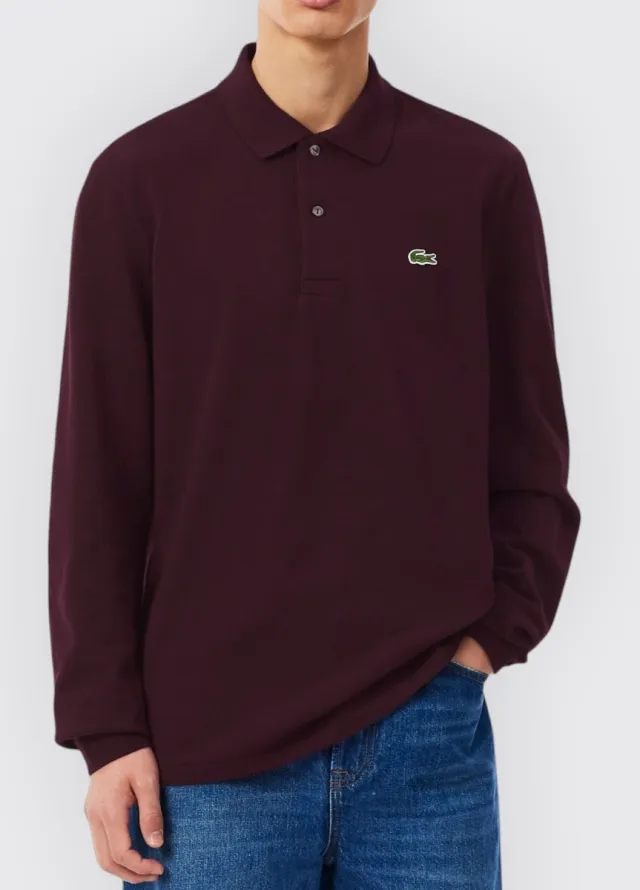 Lacoste T-shirt Lacoste L1312 3KE bruin