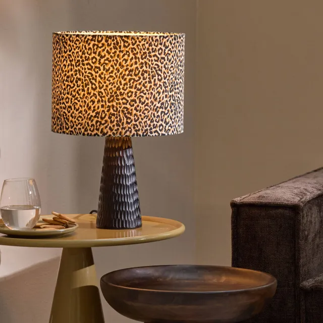 NOUS Living tafellamp Jip panter bruin bruin / panter