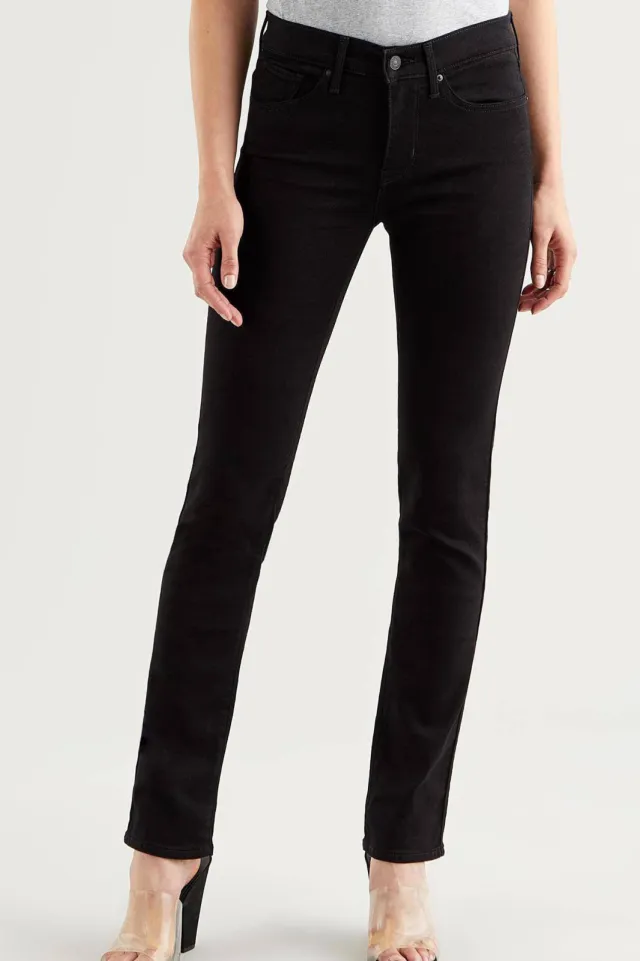 Levi's 312 shaping slim high waist jeans soft black, foto 4