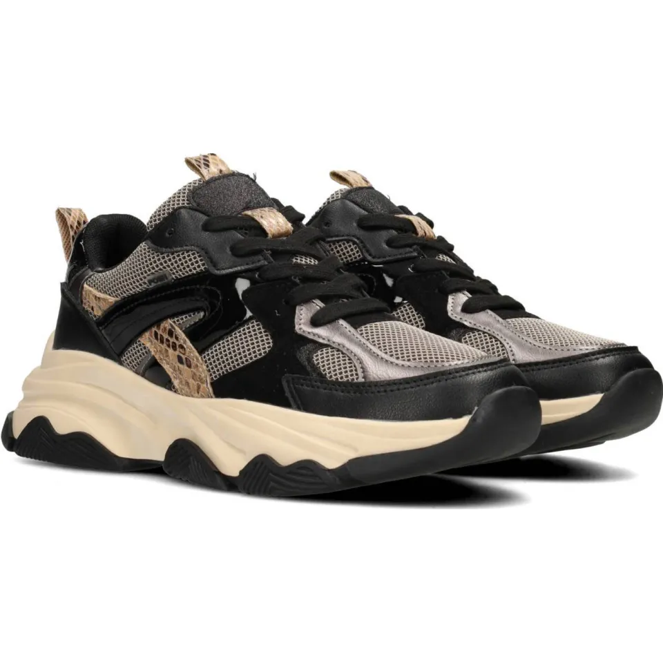 POSH by Poelman Gigi chunky sneakers zwart/beige, foto 4