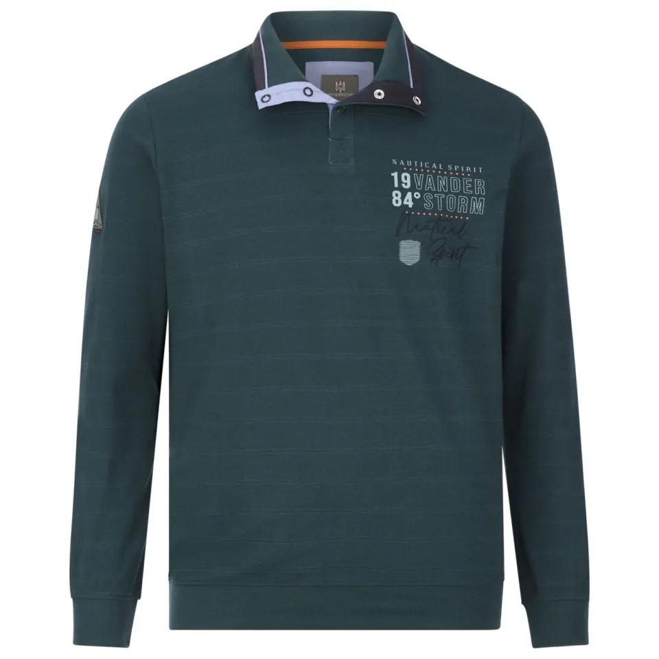 Jan Vanderstorm +FIT Collectie MAGNUSDAL gestreepte sweater Plus benzine, foto 2