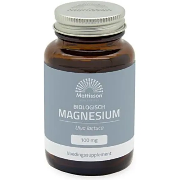 Mattisson HealthStyle Mattisson Magnesium 100mg Biologisch vegacapsules