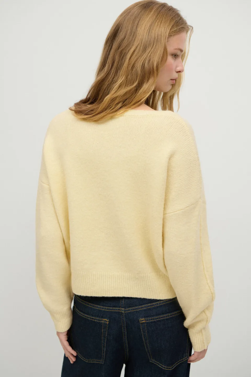 Mango TEEN gebreide trui met wol - geel, foto 6