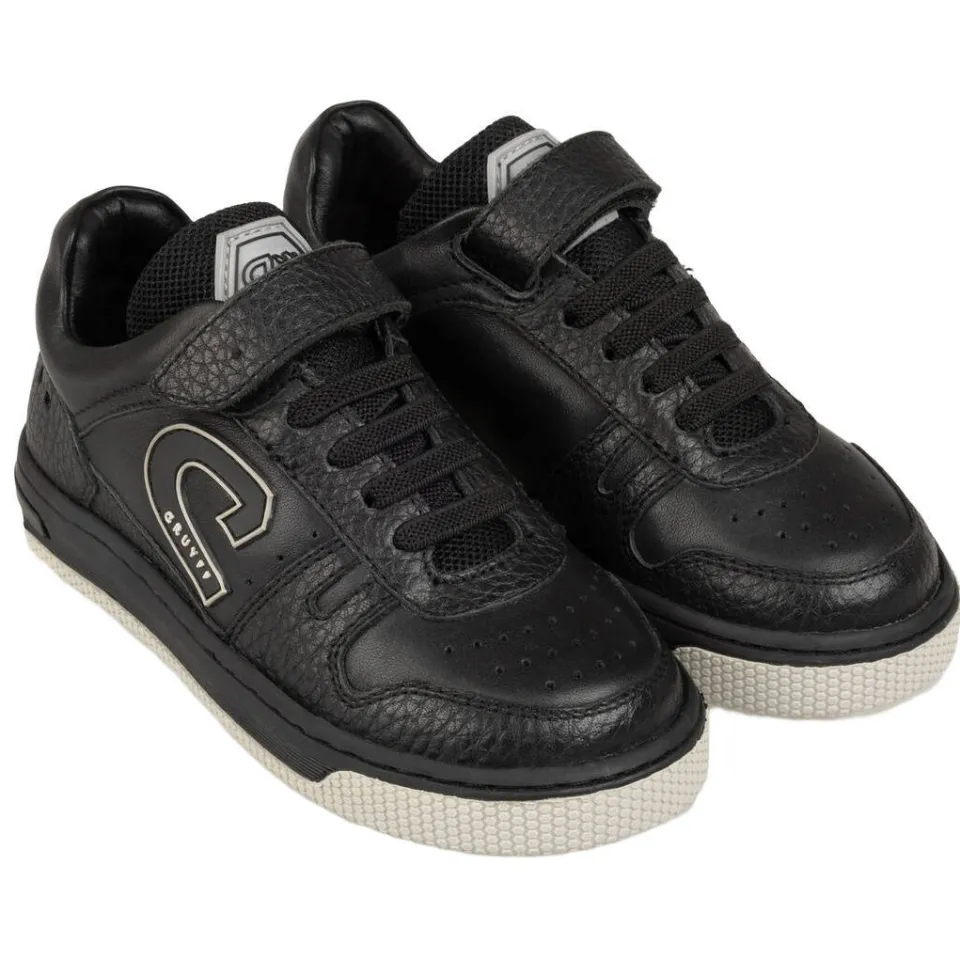 Cruyff leren sneakers - zwart/grijs, foto 6