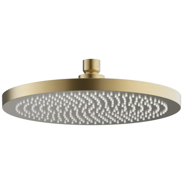 Hoofddouche Hotbath Ace Rond 23 cm Geborsteld Messing PVD