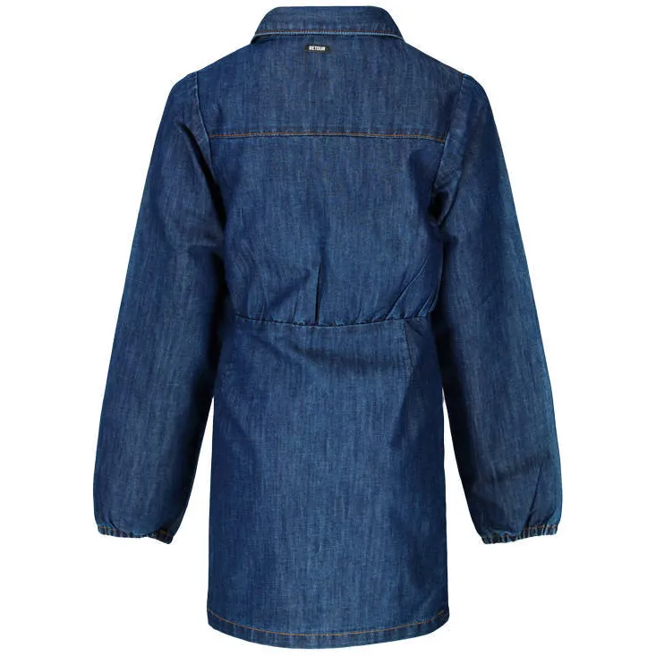 Retour Jeans Nova spijkerjurk donkerblauw dark indigo, foto 4