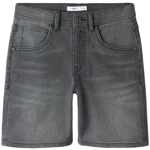 NAME IT KIDS jeansshort grijs Medium grey denim