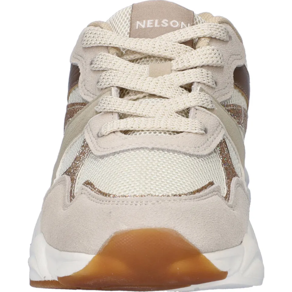 Nelson Kids sneakers beige/goud, foto 5
