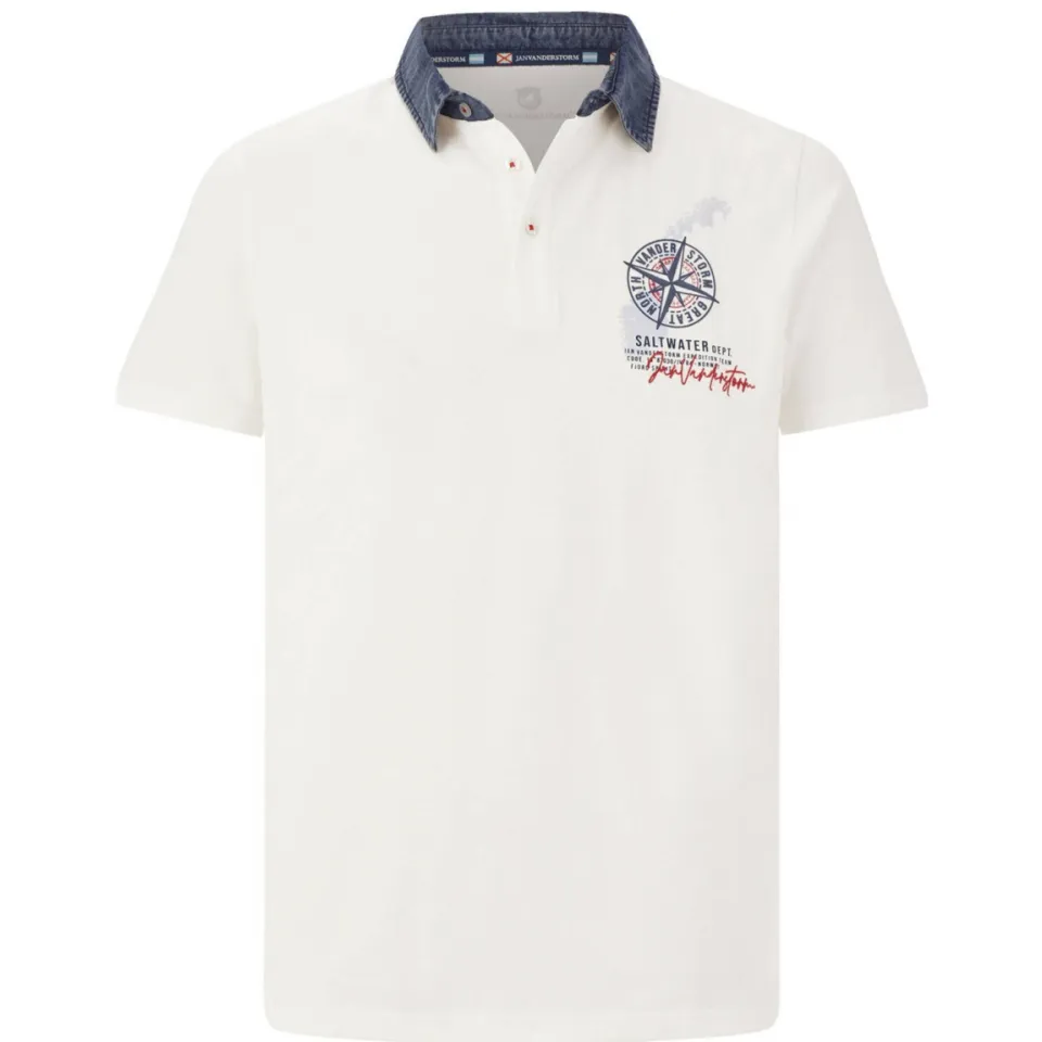 Jan Vanderstorm +FIT Collectie polo TORGUND Plus wit, foto 2