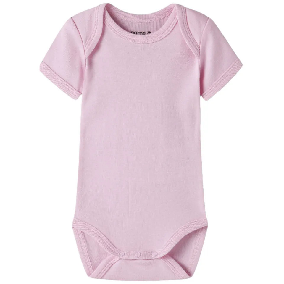 NAME IT BABY romper - lichtroze/roze/blauw (set van 3), foto 3