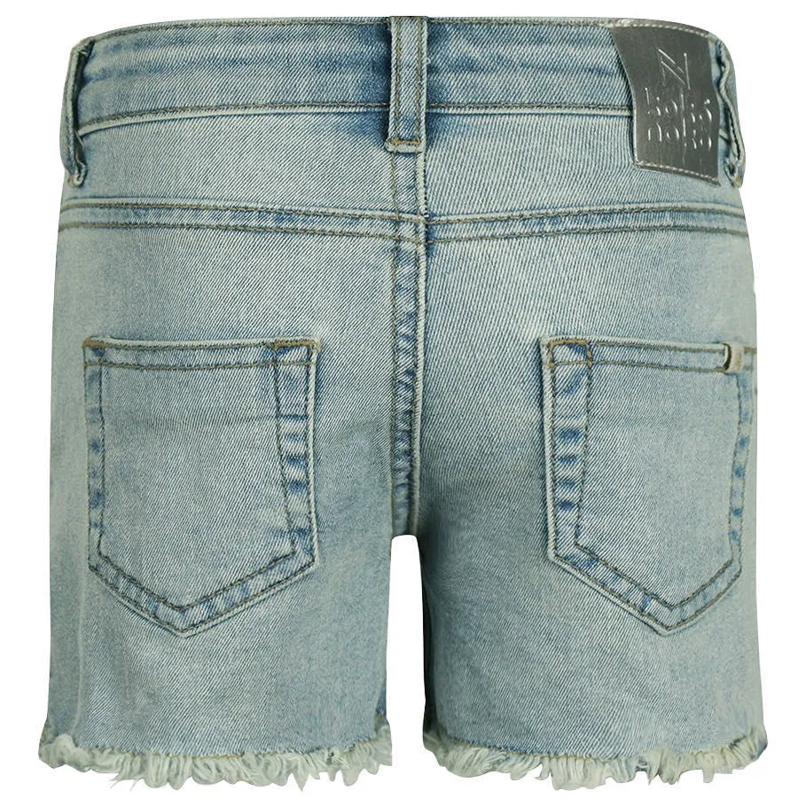 Koko Noko jeansshort lichtblauw light blue denim, foto 3