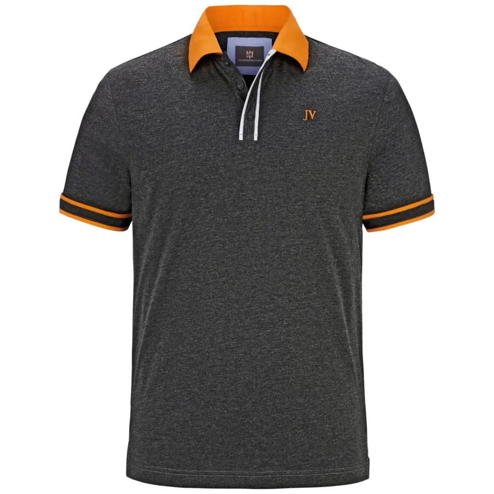 Jan Vanderstorm polo Plus Size ISFRIED donkergrijs, foto 2