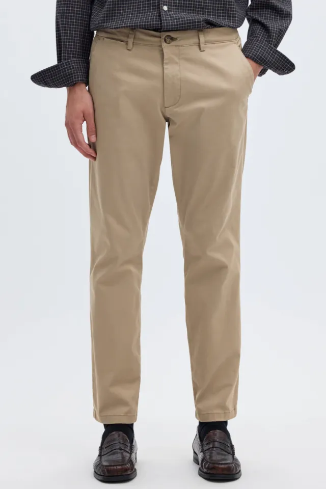 Selected SLHSLIM New Miles 175 Flex chino beige, foto 4