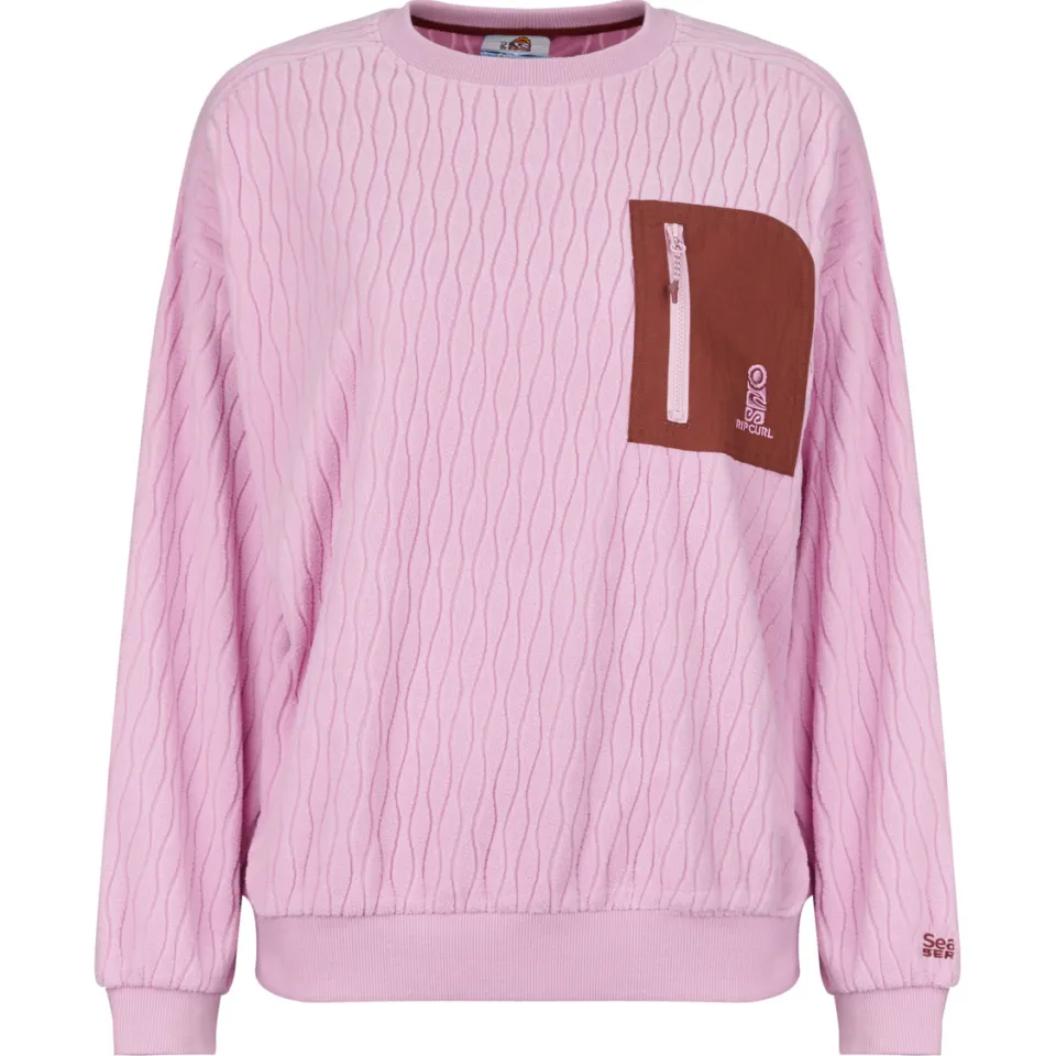 Trui Rip Curl S-SERIES JACQUARD FLEECE roze, foto 2
