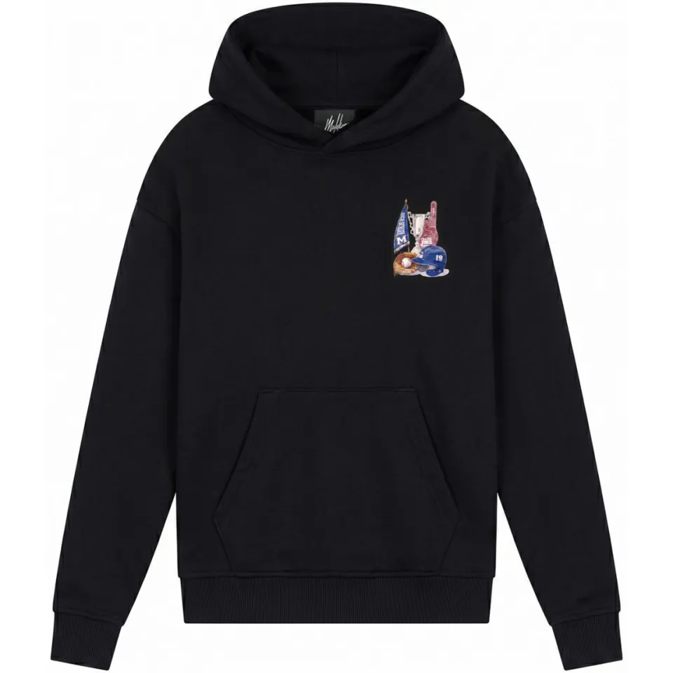 Malelions sweater met backprint - zwart, foto 2