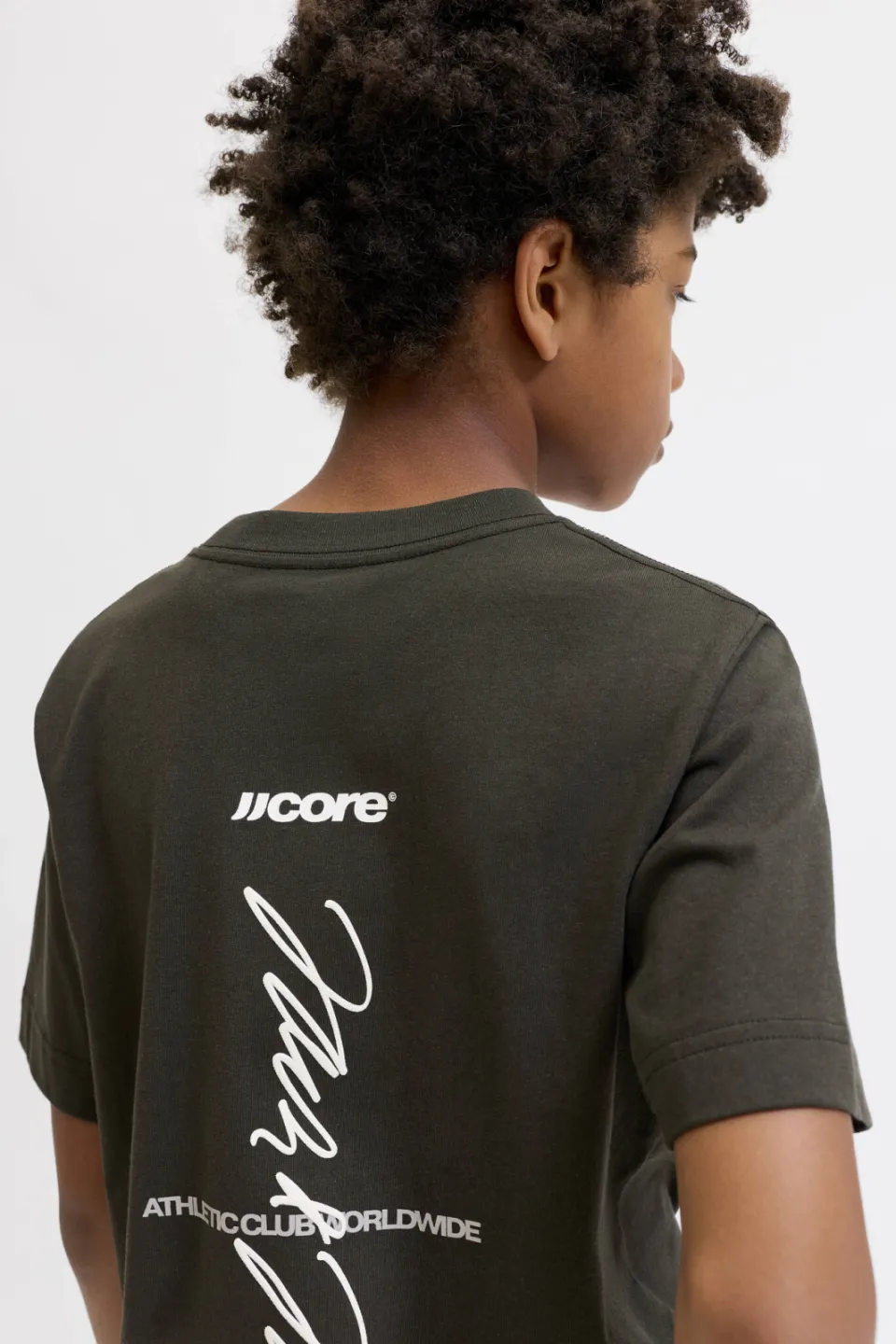 Jack & Jones Junior T-shirt met backprint bruin, foto 5