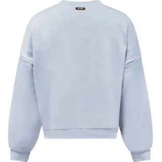 Retour Jeans boxy sweater met print - lichtblauw Printopdruk, foto 2