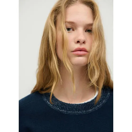 Mango TEEN gebreide trui met glitters - marineblauw, foto 4