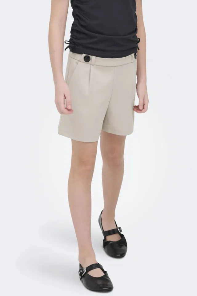 Only regular casual korte broek beige Greige