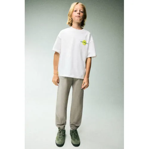Mango joggingbroek lichtkaki, foto 2