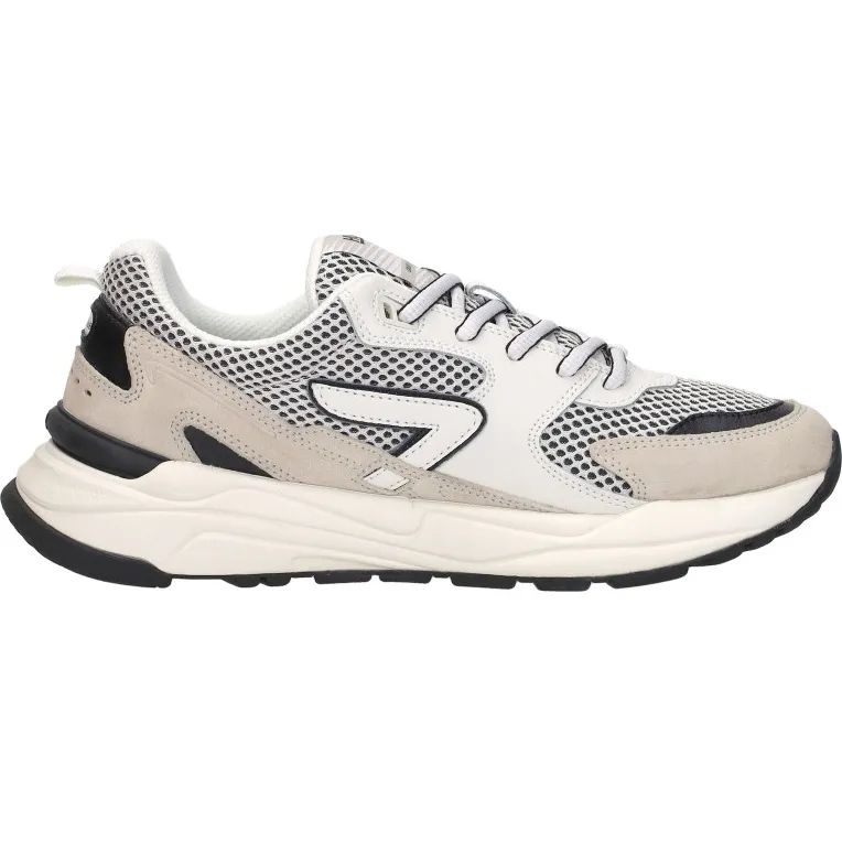 Hub Grid S48 lage sneaker wit Beige
