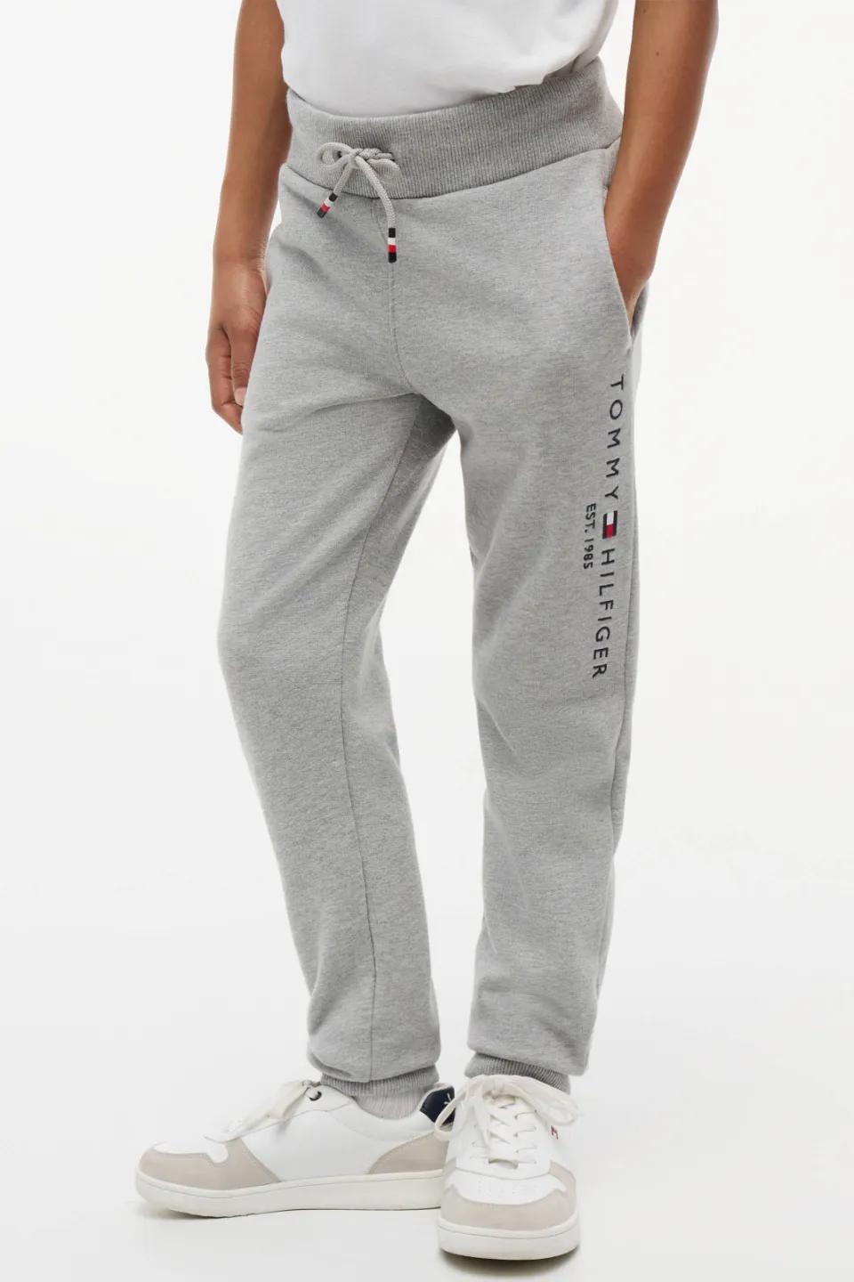 Tommy Hilfiger joggingbroek lichtgrijs melange, foto 8