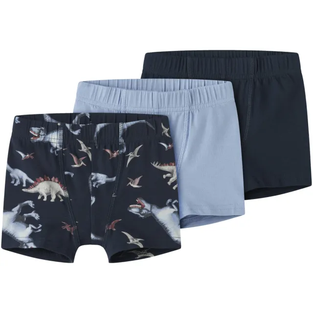 NAME IT MINI boxershorts set van 3 blauw, foto 2