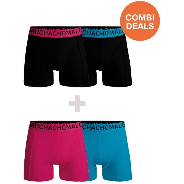 Muchachomalo Heren 2+2-pack Microfiber Veelkleurig