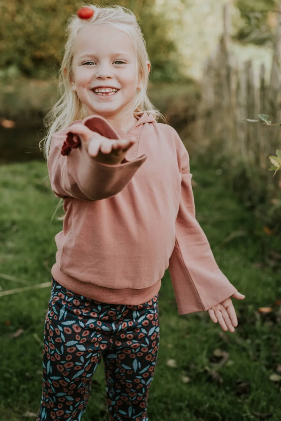 Koko Noko rechtvallende hoodie - roze, foto 6