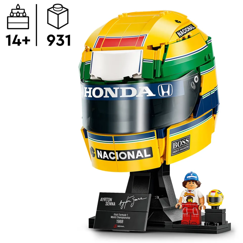 Lego Editions Formula 1 Helm van Ayrton Senna F1 Auto Helm Bouwpakket 43024, foto 3