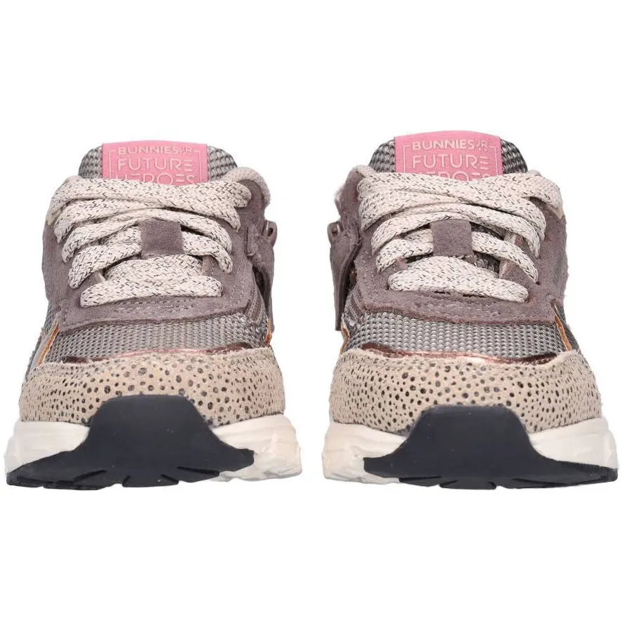 BunniesJR leren sneakers - taupe/roze, foto 7