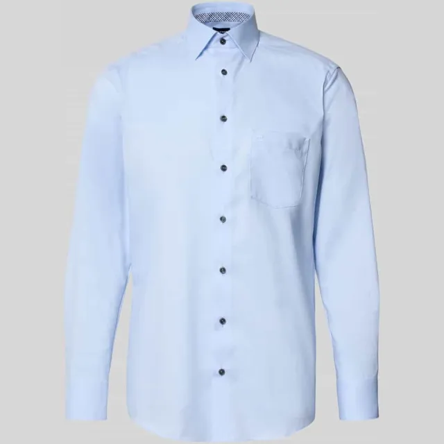 Olymp Luxor modern fit overhemd lichtblauw blauw, foto 2