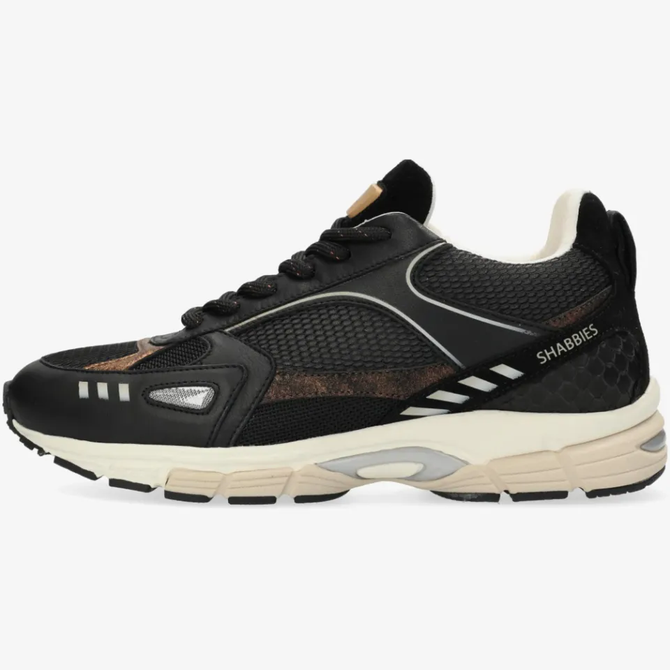 Shabbies Amsterdam Abbey Masha sneaker zwart, foto 6