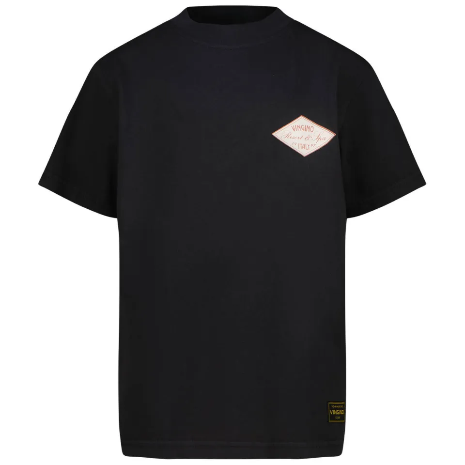 Vingino T-shirt met backprint zwart, foto 2